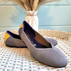 Rothy's Shale Ribbon Round Toe Ballet Flats Retired 9.5